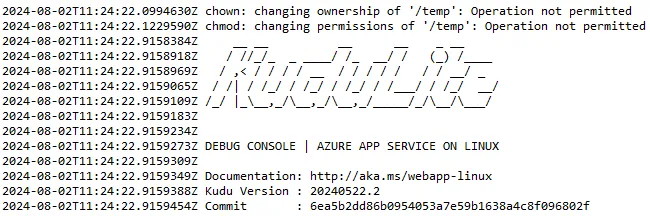 Displaying the appliation logo in the logs at startup is a good idea!
