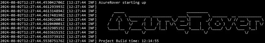 Startup banner / logo for the Azure cloud debugger