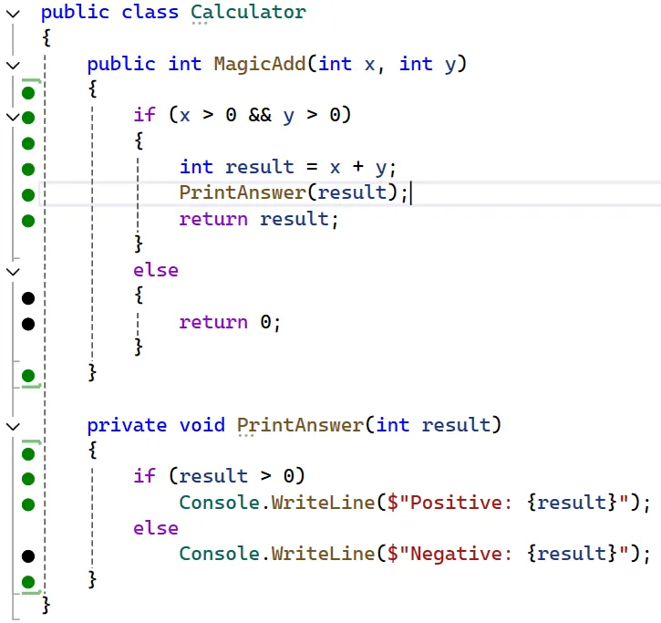 Second NCrunch code coverage example
